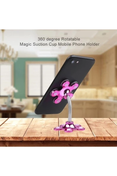 Çift Taraflı Vantuzlu Papatya Telefon Tutacağı - 2