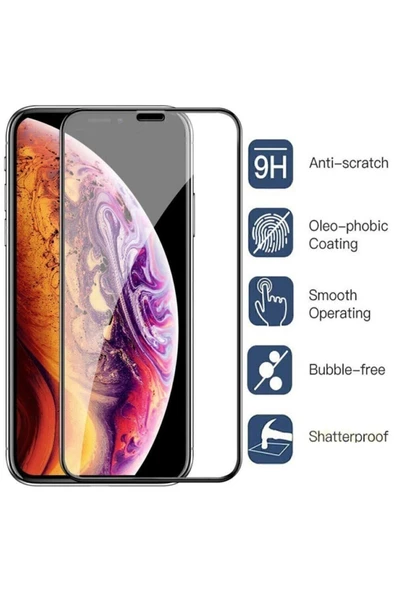 Iphone 11 Pro Max Nano Seramik Glass Geniş Kavisli Tam Kaplayan 5d 6d Kırılmaz Cam