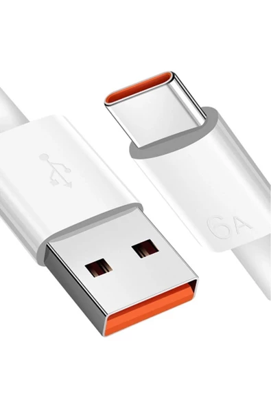 Şarj Kablosu 6 Amper Type-c Usb Hızlı Sarj