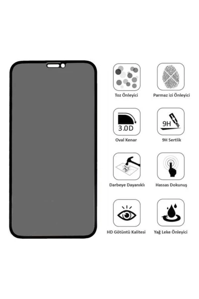 Iphone 11 Pro Max Premium Hayalet Ekran Koruyucu Tam Kaplayacan Cam - 3
