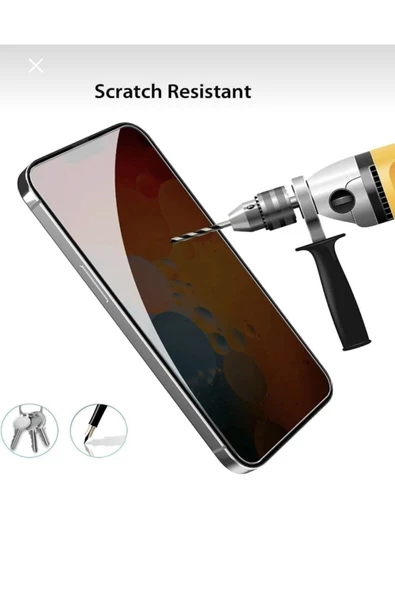 Iphone 11 Uyumlu Kaliteli Kırılmaz Cam Privacy Hayalet Tam Kaplayan Ekran Koruyucu - 2