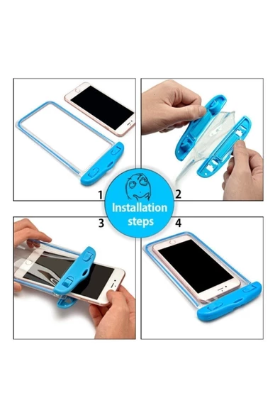 Su Geçirmez Telefon Kılıfı Koruyucu Telefon Kılıfı Waterproof Telefon Kılıfı Sualtı Telefon Kılıfı - 4
