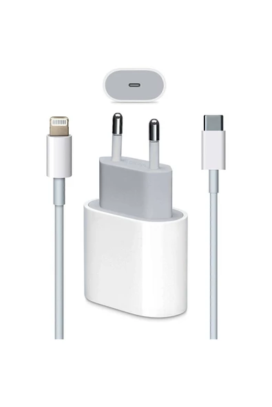 Iphone Tüm Serilerle Uyumlu Hızlı Şarj Aleti Kablo Adaptör Seti 7 8 X 11 12 13 14 Pro Max Şarj