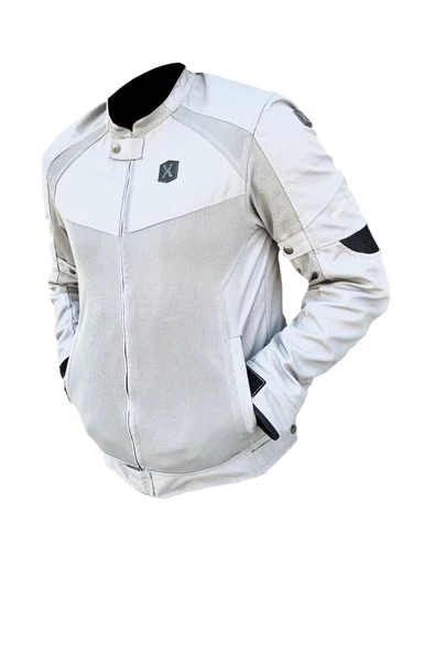 Xspeed X-evo Yazlık Fileli Korumalı Motosiklet Montu Yeni Sezon Gri - 2