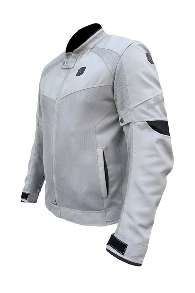 Xspeed X-evo Yazlık Fileli Korumalı Motosiklet Montu Yeni Sezon Gri