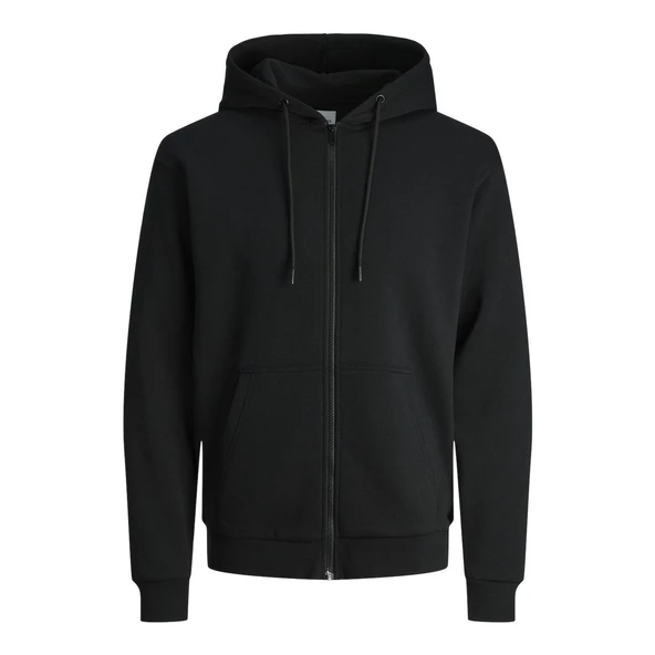 Jack & Jones 12249342 Jjebradley Sweat Zip Siyah