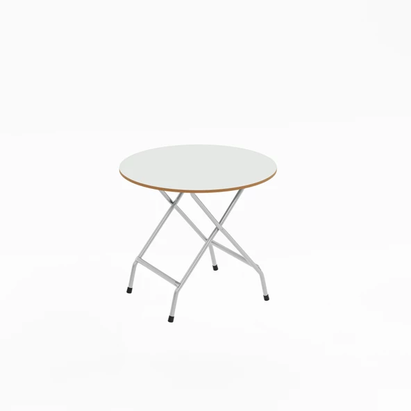 Eportatif Katlanır Masa ve 2 Adet Sandalye Seti Beyaz 1457 - Resim 9