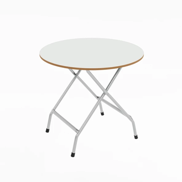 Eportatif Katlanır Masa ve 2 Adet Sandalye Seti Beyaz 1457 - Resim 8