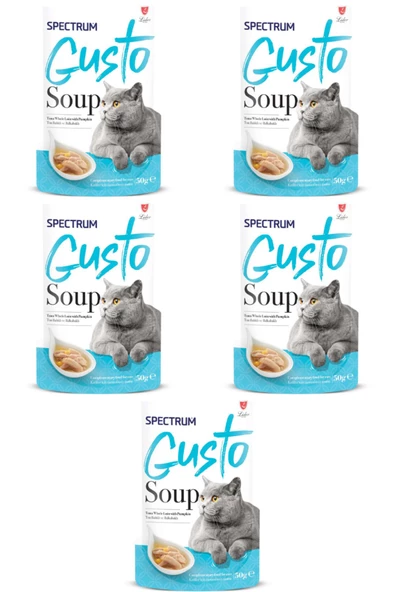 Gusto Ton Balıklı ve Bal Kabaklı Kedi Çorbası 50gr - 5 Adet