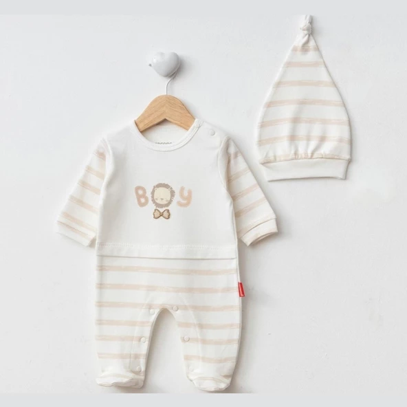 Cocopoco Şapkalı Bebek Tulumu 1072