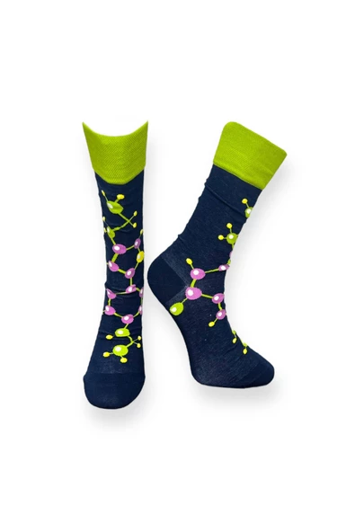 3'lü Desenli Unisex Esnek Nem Alabilen Pamuklu Soket Çoraplar - Resim 2