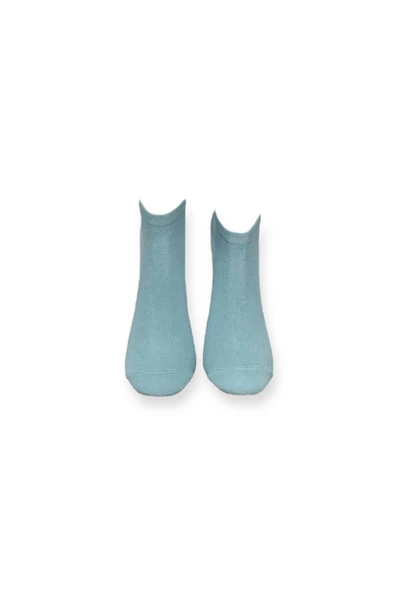 3'lü Düz Renkli Unisex Esnek Nem Alabilen Pamuklu Patik Çoraplar - Resim 3