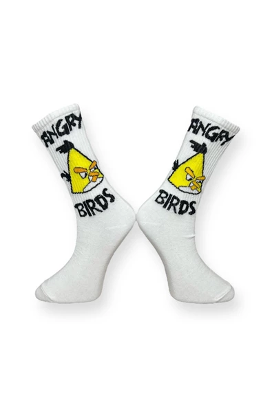 2'li Desenli Unisex Esnek Nem Alabilen Pamuklu Soket Çoraplar - Resim 3