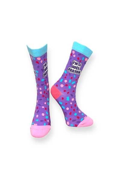 4'lü Desenli Unisex Esnek Nem Alabilen Pamuklu Soket Çoraplar - Resim 4