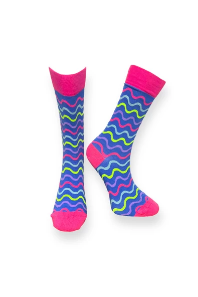 4'lü Desenli Unisex Esnek Nem Alabilen Pamuklu Soket Çoraplar - Resim 2