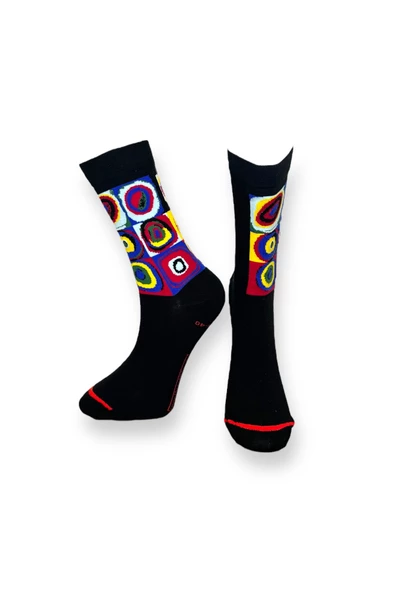 3'lü Desenli Unisex Esnek Nem Alabilen Pamuklu Soket Çoraplar - Resim 4