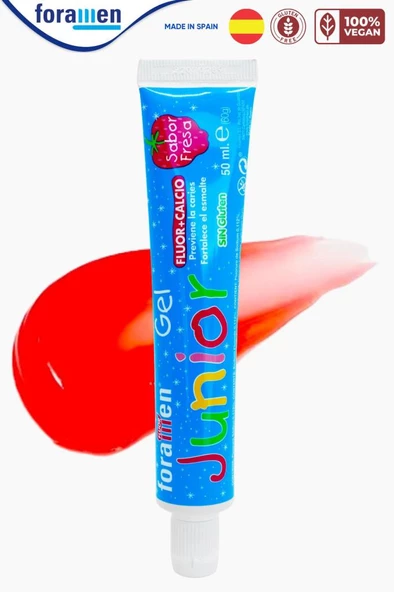 Foramen Çocuklar Için Çilek Aromalı Kalsiyum Destekli Çürüme Karşıtı Diş Macunu 50 Ml/60 gr - 2