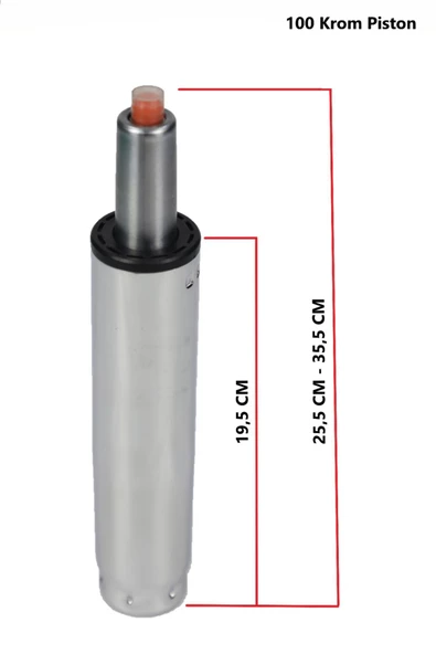 Zeon Büro Ofis Sistemleri Class3 100 Lük Krom Oyuncu Koltuğu Makam Koltuğu Ofis Koltuğu Piston - Resim 3