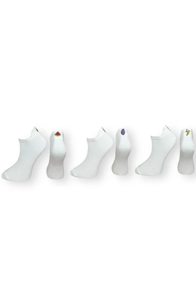 3'lü Düz Unisex Esnek Nem Alabilen Pamuklu Soket Çoraplar ürün görseli