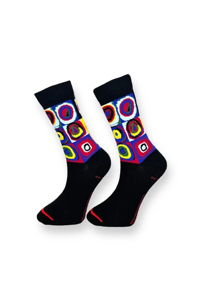 3'lü Desenli Unisex Esnek Nem Alabilen Pamuklu Soket Çoraplar - Resim 5