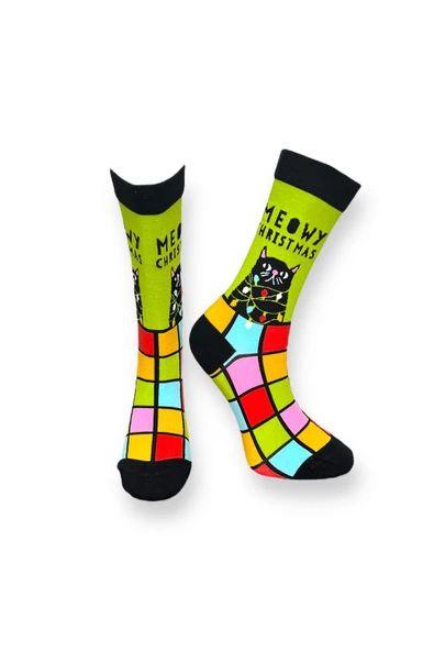 3'lü Desenli Unisex Esnek Nem Alabilen Pamuklu Soket Çoraplar - Resim 2