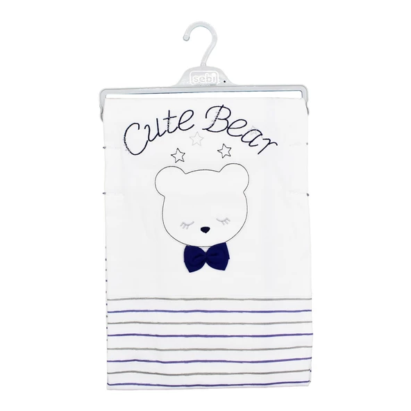 Sebi Bebe Fiyonklu Ayıcık Bebek Battaniyesi 80x90 Cm 9183