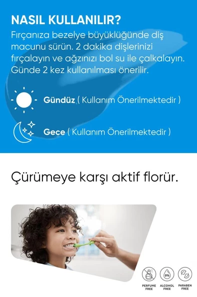 Foramen Çocuklar Için Çilek Aromalı Kalsiyum Destekli Çürüme Karşıtı Diş Macunu 50 Ml/60 gr - 5