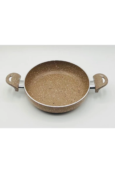CANTEF20 CM YANMAZ YAPIŞMAZ ÇİFT SAPLI TEFLON TAVA SAHAN