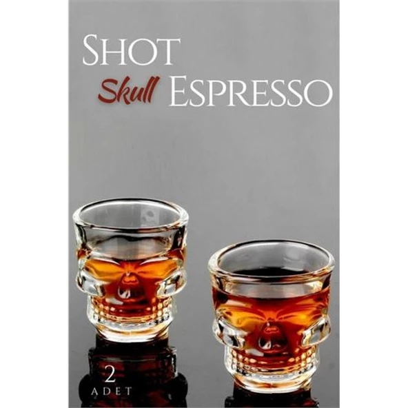 ModaCar 2 Adet Kurukafa Shot ve Espresso Bardağı