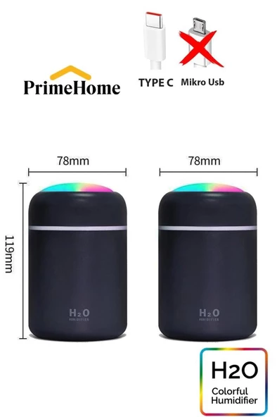 Blic Ultrasonik Hava Nemlendirici Buhar Makinesi 300 Ml Gri CM-9S - 2