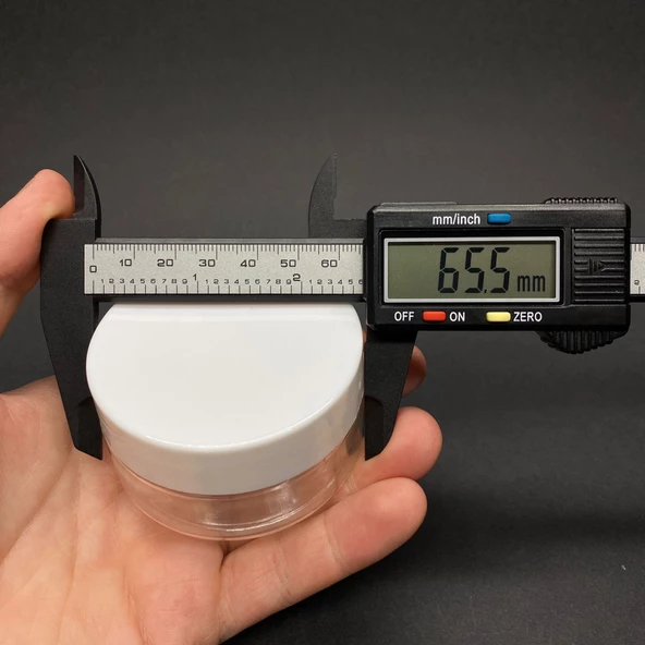 50 Ml Beyaz Kapaklı Sızdırmaz Contalı   Pet Kavanoz , 50 Cc Plastik Krem Kavanozu x 6 Adet - Resim 4