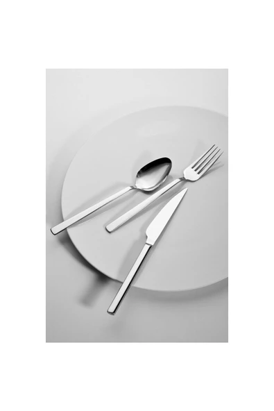 Eylül Naturel Orjinal 60 Parça Çatal Kaşık Seti 12 Kişilik  3mm - Resim 3