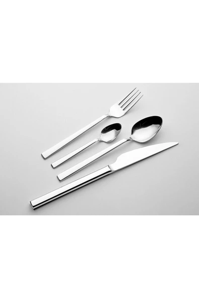 Eylül Naturel Orjinal 60 Parça Çatal Kaşık Seti 12 Kişilik  3mm - Resim 2
