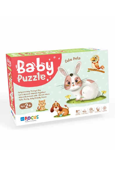 BABY PUZZLE - PET ANIMALS (EVCİL HAYVANLAR)