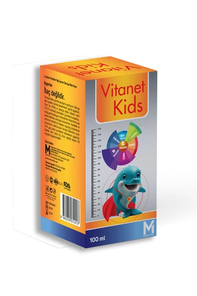 VİTANET Kids Balık Yağı Multivitamin Şurup 100 ml - 2