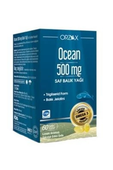 OCEAN 500 Mg Omega 3 Balık Yağı 60 Kapsül