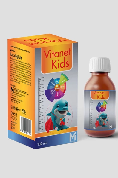 VİTANET Kids Balık Yağı Multivitamin Şurup 100 ml