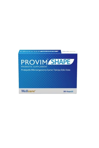 WELLCARE Provim Shape Probiyotik Mikroorganizma Içeren Takviye Edici Gıda 30 Kapsül