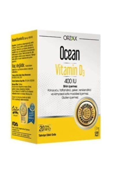 OCEAN Orzax Vitamin D3 400ıu Sprey 20ml