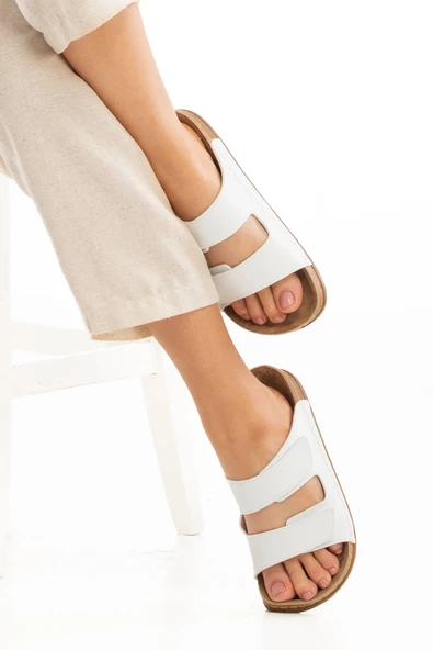 POLOMİA Polomia Scarlet Esnek Cırtlı Comfort Rahat Kadın Günlük Terlik