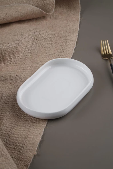 Bianco Perla Porselen Oval Tabak 20 cm Sct-21-0229/36