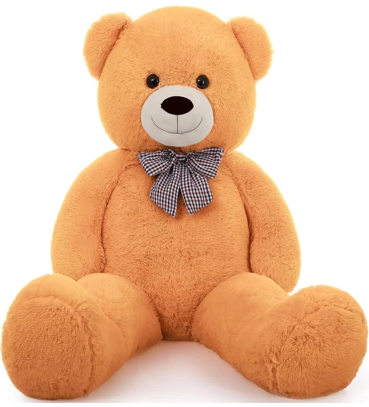 100 cm Peluş Ayı -Sevdiklerinize Özel Hediyelik Peluş Ayıcık, % 100 YERLİ -Premium Kalite - 6