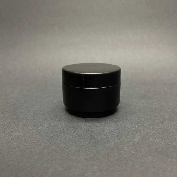 25 Ml Kapaklı Siyah Krem Kavanozu , 25 Cc Boş Plastik Krem Kutusu x 10 Adet
