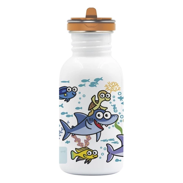 Laken Çelik 18/8 Flow Basic Şişe 0,50L - Sea Friends LKBSFSF