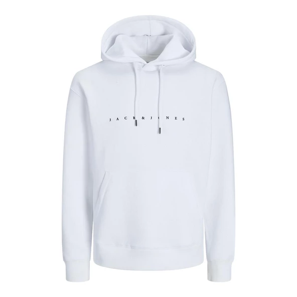 Jack & Jones 12233972 Jjestar Jj Sweat Hood Noos Beyaz