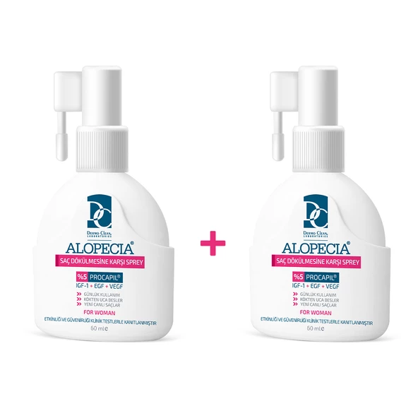 Alopecia Procapil Ve Igf İçerikli Kadın Saç Sprey (Serum) 60 ML - 2'Lİ Set