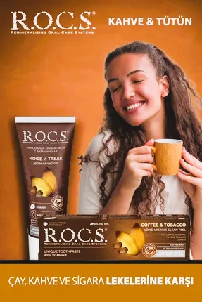 R.O.C.S. Kahve ve Tütün Lekelerine Karşı Florürsüz Diş Macunu 60 ml - 3