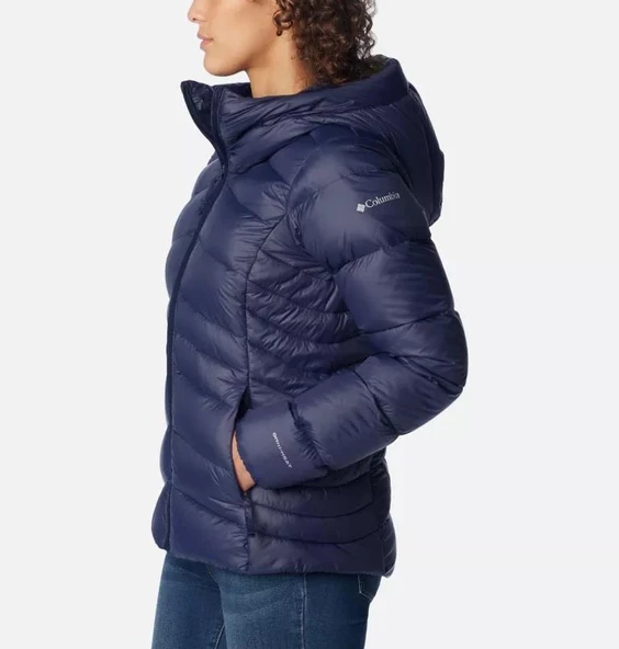 Columbia Autumn Park Down Hooded Kadın Mont - Resim 4