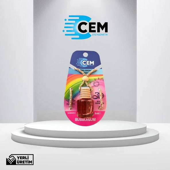 CEM CAR CARE Cam Fanus Bubblegum 8 ml Ayna Kokusu - 2