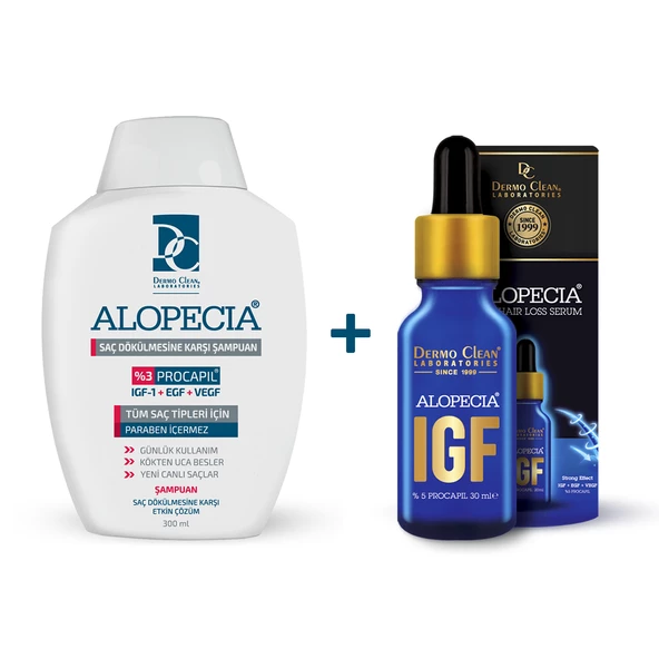 Alopecia Procapil Ve Igf İçerikli Saç Dökülmesine Karşı Şampuan Ve Igf Serum seti